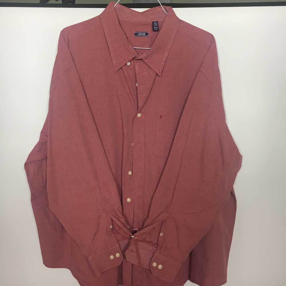 IZOD - Button Up - Red - 4XL